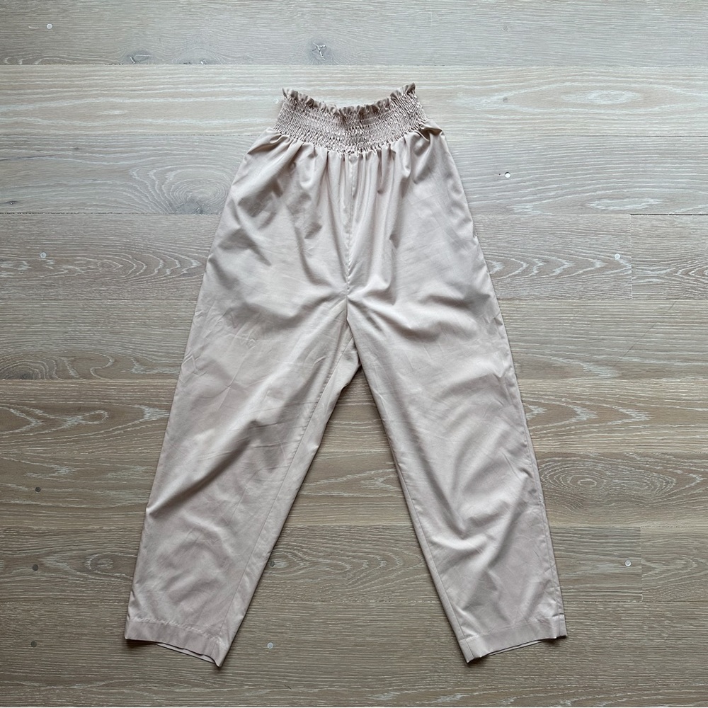 Adam et Ropé paper bag pants in blush